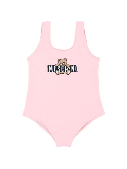 Intero bambina Moschino Baby rosa con logo Teddy Bear MOSCHINO BABY | M2L00ALKA1150209